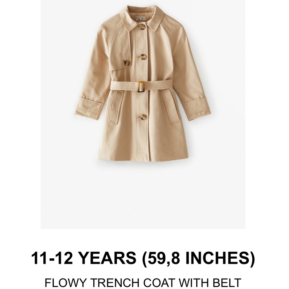 Zara kids trench coat